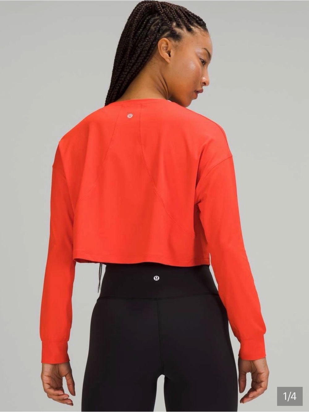 Lululemon Muscle Love Long Sleeve Tee Autumn Red size 6